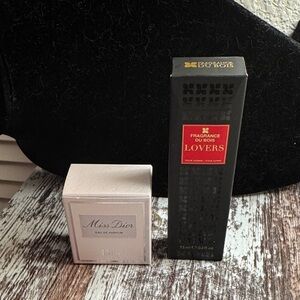 Miss Dior Mini Perfume & Fragrance Du Bois Lovers Spray Travel Sizes NIB